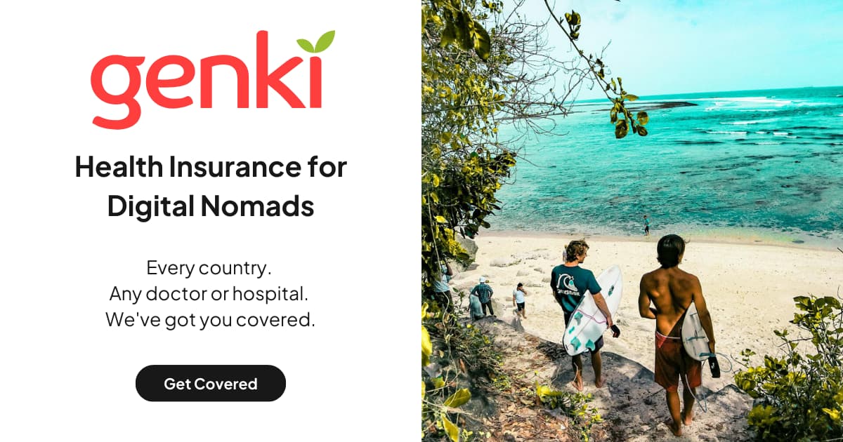 Genki - Travel health insurance for digital nomads